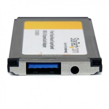 StarTech.com - Tarjeta Adaptador ExpressCard34 USB 3.0 SuperSpeed de 1 Puerto con UASP - Montaje al Ras - Flush Mo