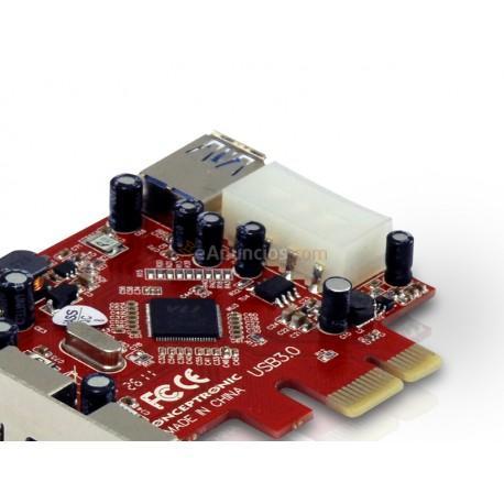 Conceptronic - C4USB3EXI tarjeta y adaptador de interfaz Interno USB 3.0