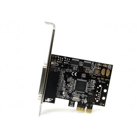StarTech.com - Tarjeta Adaptadora PCI Express PCIe 2 Puertos Serie 1 Paralelo con Cable Multiconector RS232 Serial