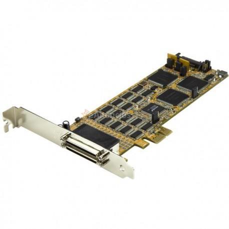 StarTech.com - Tarjeta Adaptador Serie PCI Express de 16 Puertos RS232 DB9 - de Perfil Bajo