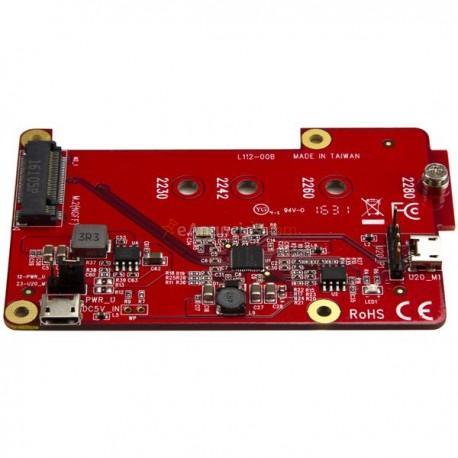 StarTech.com - Conversor Adaptador USB a M.2 NGFF SATA SSD para Placas de Desarrollo y Raspberry Pi - con Accesorio