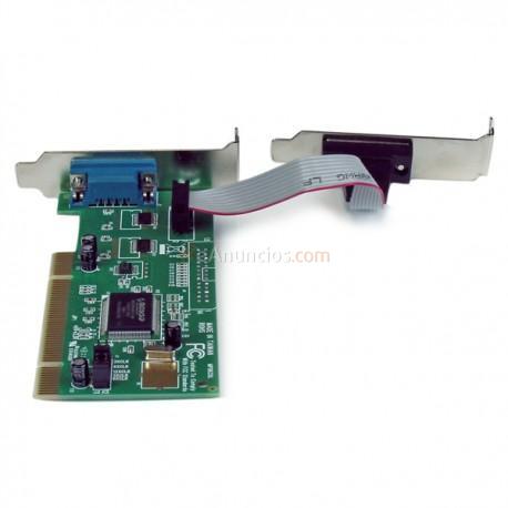 StarTech.com - Tarjeta Adaptadora PCI de Perfil Bajo de 2 Puertos Serie RS232 DB9 UART 16550