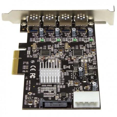 StarTech.com - Tarjeta PCI Express de 4 Puertos USB 3.1 - con Puertos USB-A y 2 Canales Dedicados