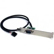 StarTech.com - Adaptador 0,6m Header Cabezal Bracket Serie Serial DB9 RS232 a USB Interno de Placa Base