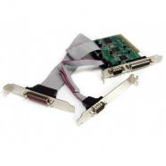 StarTech.com - Tarjeta Adaptadora PCI de 2 Puertos Serie DB9 UART 16C1050 y 2 Puertos Paralelo - Serial Combo
