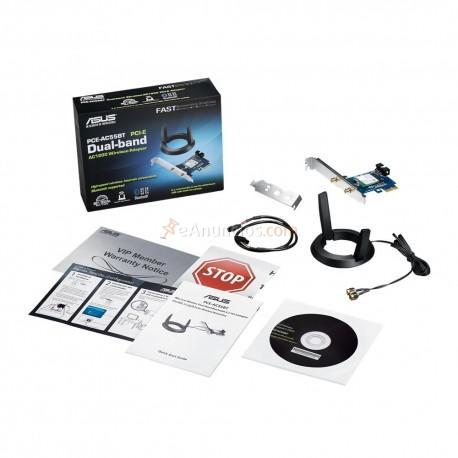 ASUS - PCE-AC55BT B1 WLAN  Bluetooth 1167 Mbits Interno