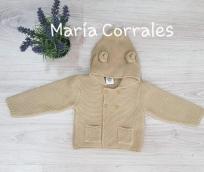 A chaqueta punto capucha orejitas 7621 minhon r120284 camel