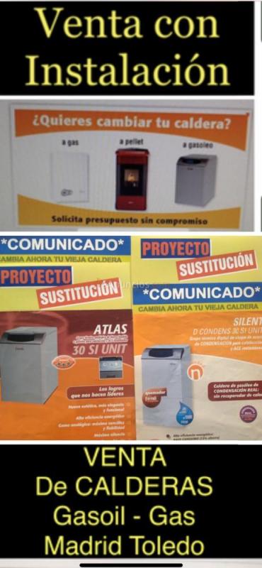 Renovación de  calderas de gasoil depósitos y chimeneas