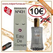 Perfume equivalente mujer N431 Eau De Couregis 100ml