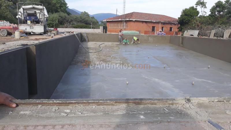 gunitado de piscina alquiler de maquinarias hormigon