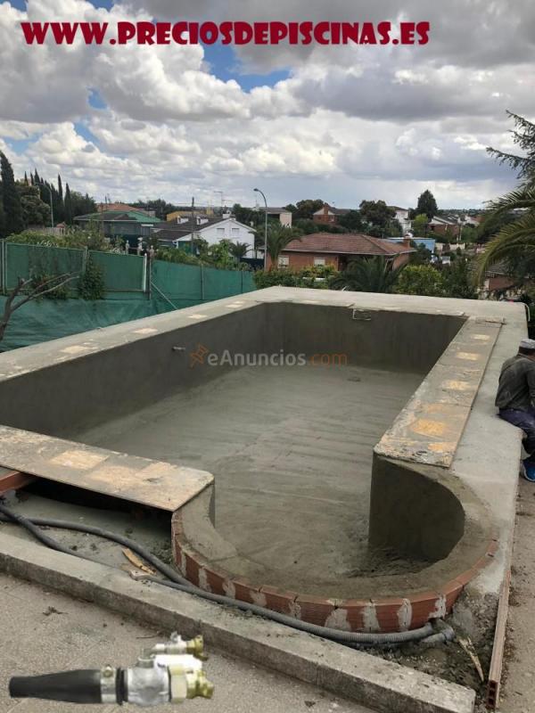 gunitado de piscina alquiler de maquinarias hormigon