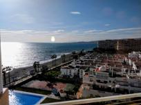 Estudio con vistas al mar, primera línea de playa