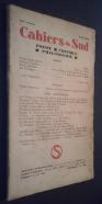 Cahiers du Sud. Poesie. Critique. Philosophie. N 182