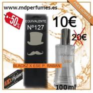 Perfume Hombre Equivalente N127 BLACKZ X ESE P. RABAN