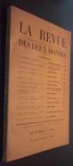 La Revue des Deux Mondes. Littérature, histoire, arts et sciences. N 4. 15 Fevrier 1953