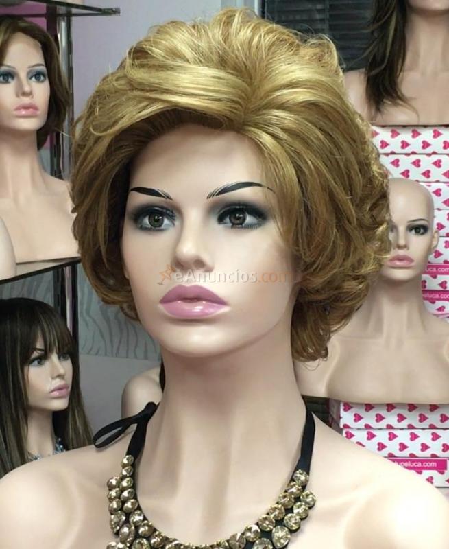 Peluca de señora natural para oncologia