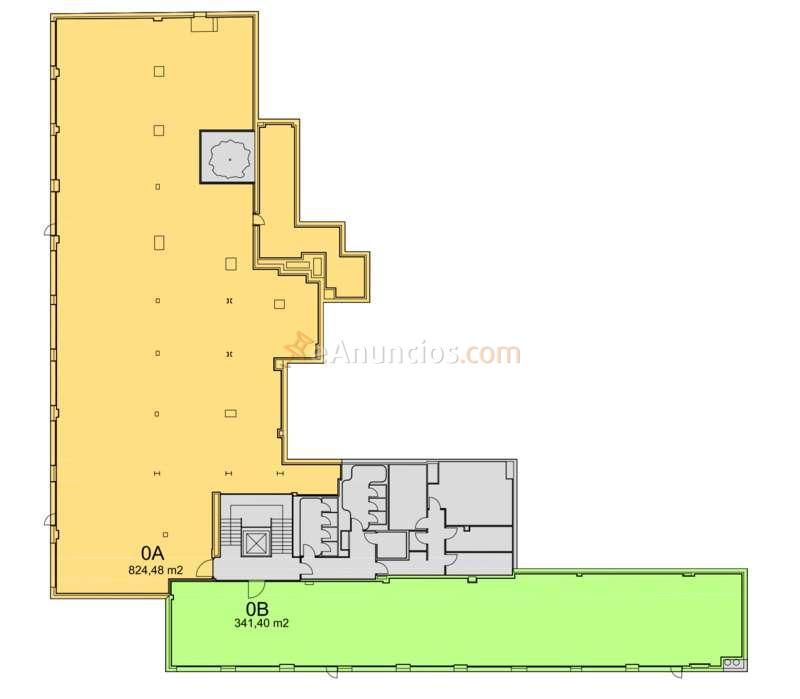 Superficie disponible en Pío XII. Edificio recién reformado