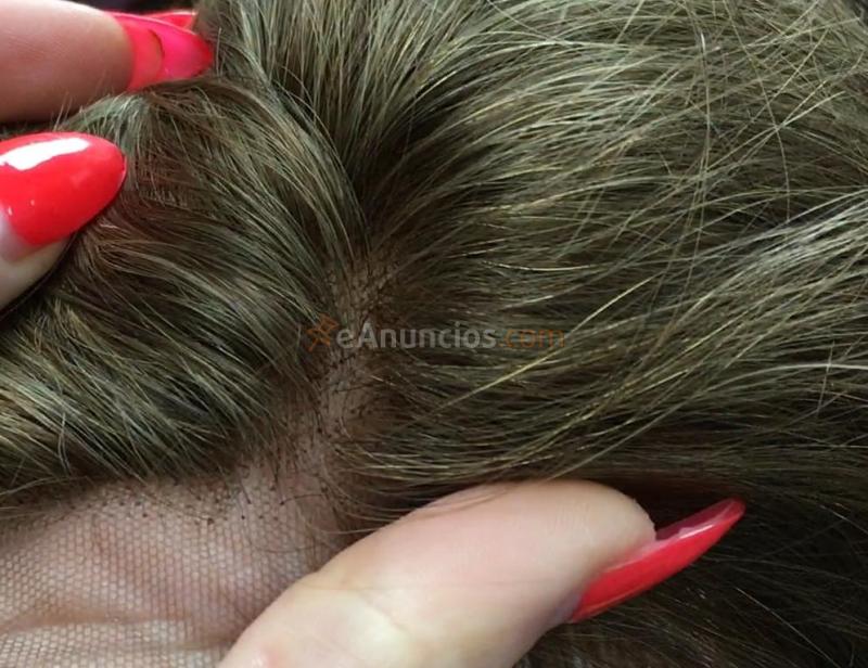 Raya de pelo natural para alopecia