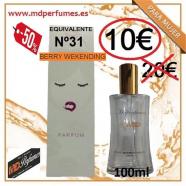 Perfume Equivalente mujer N31 BERRY WEKENDING alta gam