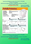 Pantalla – careta  antifluidos – reutilizable – economi