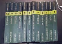 Genios de la pintura. Tomo I: Murillo. Ribera. Tomo II: El Greco. Goya. Tomo III: Velázquez. Zurbarán. Tomo IV: Rubens. El Bosco. Tomo V: Fortuny. Sorolla. Tomo VI: Da Vinci. Miguel ángel. Tomo VII: Van Gogh. Cezanne. Tomo VIII: Rembrandt. Van Dick. Tomo 