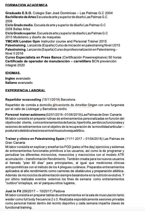 Entrenador personal presencial - Online