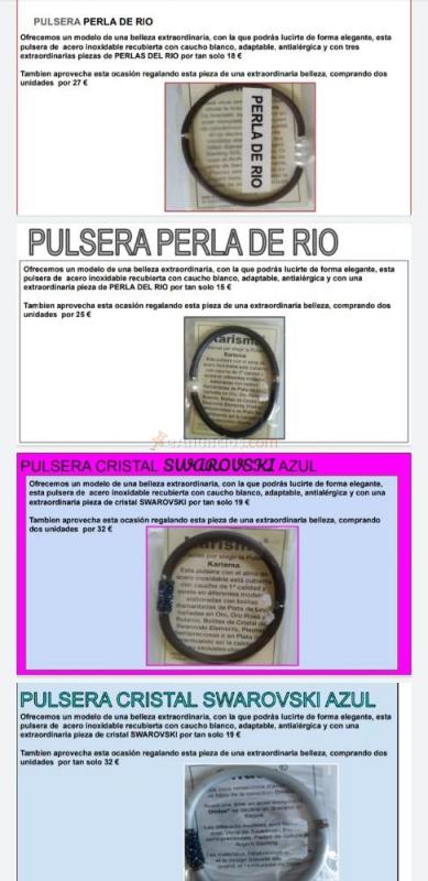 Pulseras SWAROVSKI, perlas de río, cuero