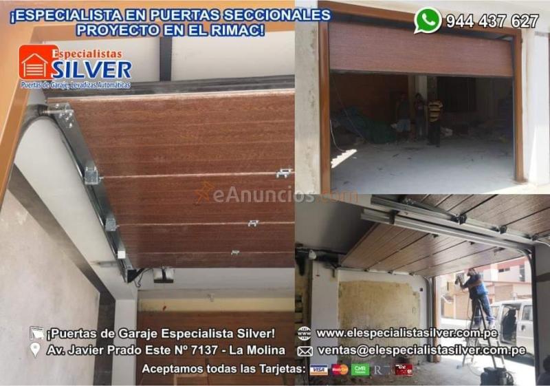 Puertas levadizas seccionales especialistas silver