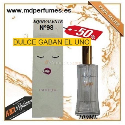 Oferta Perfume Mujer N98 DULCE GABAN EL UNO Alta Gama