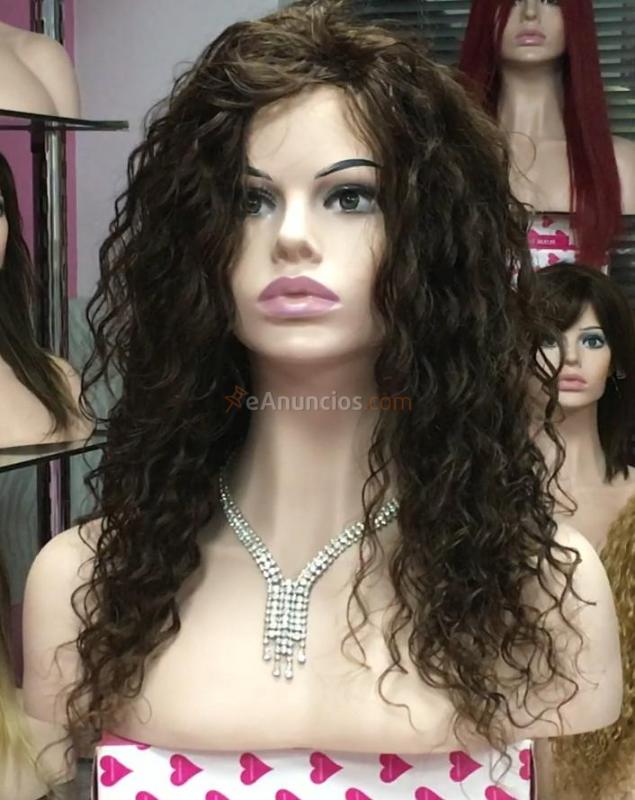 Peluca de cabello rizado natural ADELAIDE