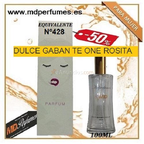 Oferta Perfume Mujer N428 DULCE GABAN TE ONE ROSITA Al