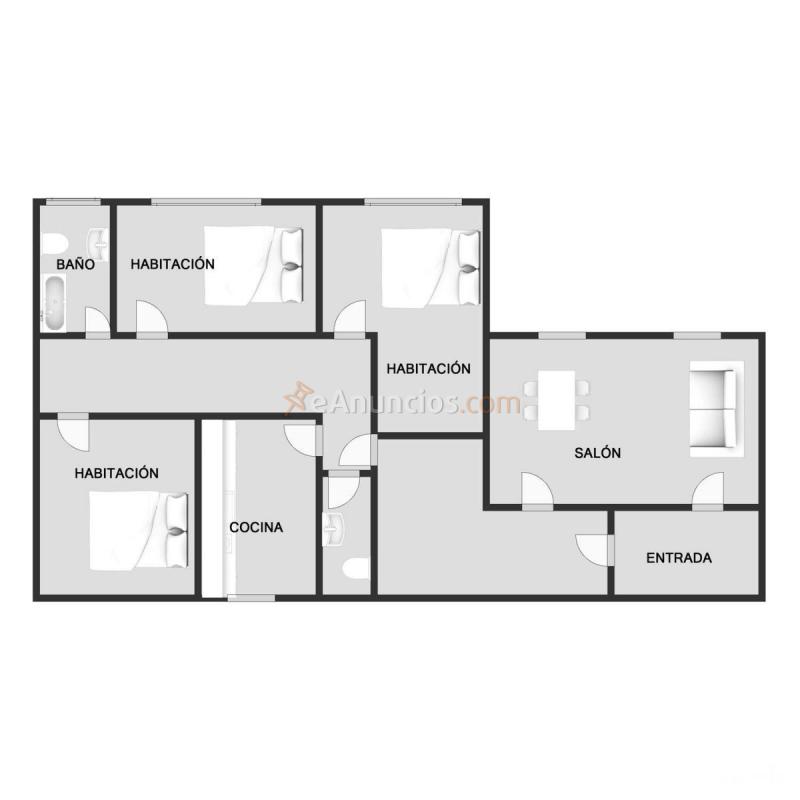 Apartamento en venta en  Aller, San Pedro - Siana, Mieres del Camino