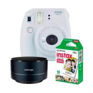 Fujifilm kit instax mini 9 blanco ahumado cámara instan