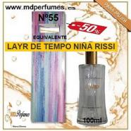 Oferta 10€ Perfume Mujer LAYR DE TEMPO NIÑA RISSI N55
