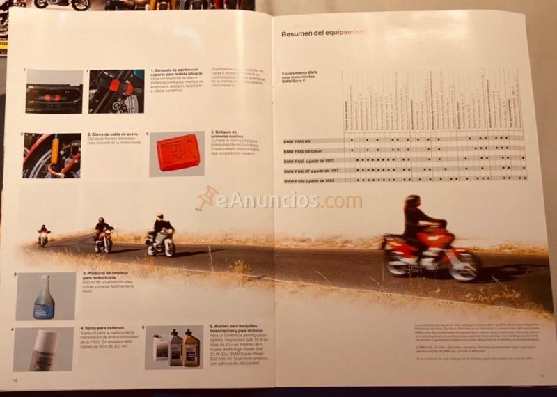 Catálogo accesorios motos BMW 650GS DAKAR