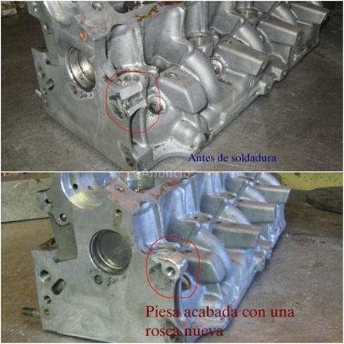 Soldadura carcasas y culatas de aluminio