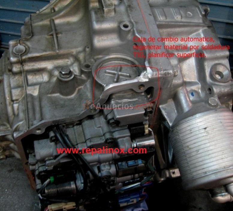 Cárter, caja cambio, culata. Soldadura