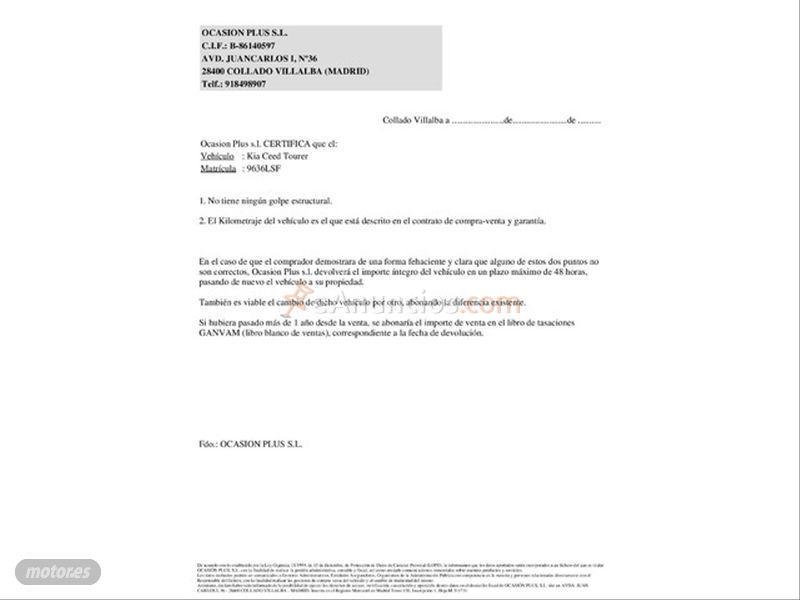 Kia Ceed SW Tourer 1.6 MHEV iMT 100kW Concept de 2021 con 4.191 Km por 22.750 EUR. en Valencia